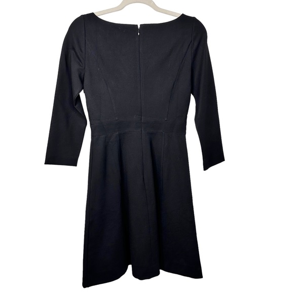J. Crew NWT Fit & Flare Sheath Dress Stretch Ponte Knit Black SZ 2 - Picture 10 of 16